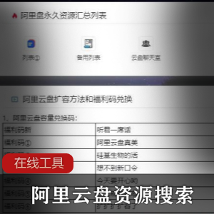 多功能云盘资源搜索工具_支持阿里云